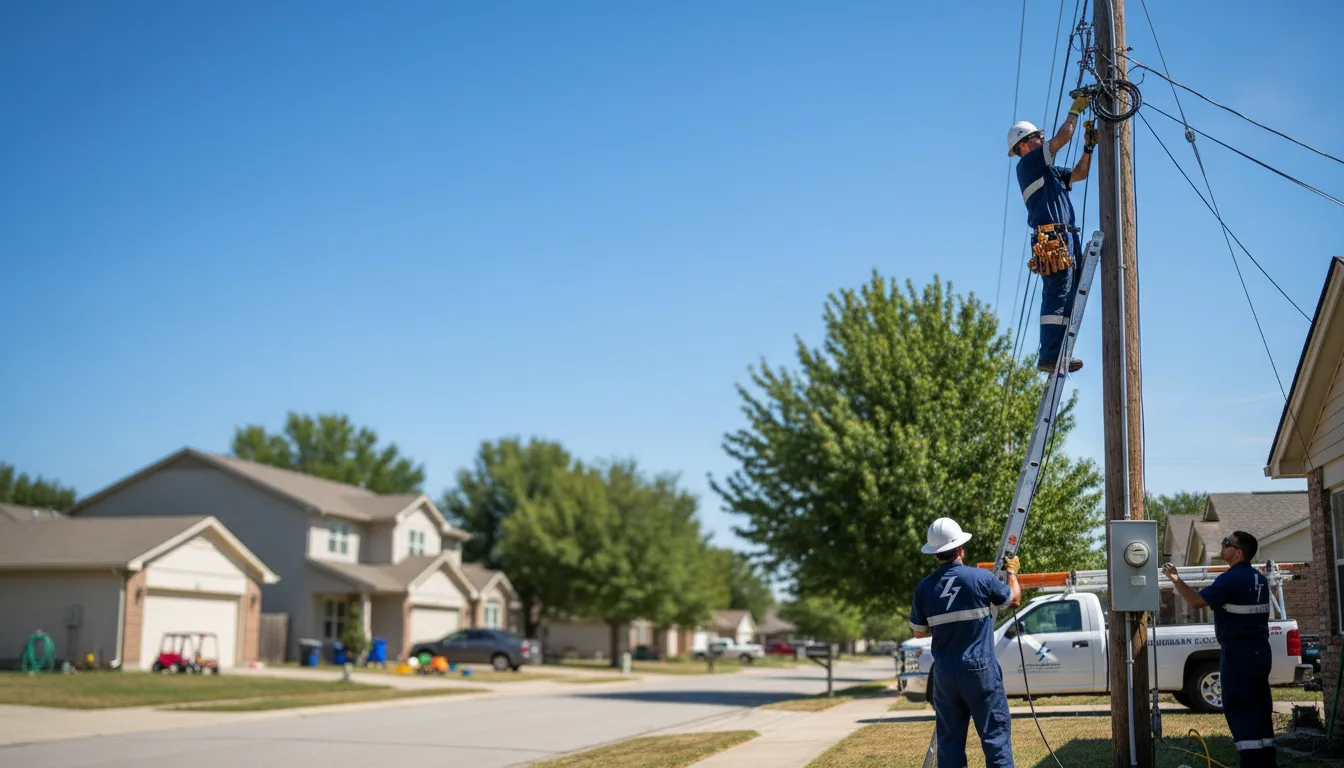 Residential electrician providing installation services in Bausman, PA